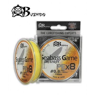 Νήμα Bushido ΡΕx8 Seabass Game Κίτρινο