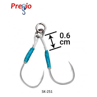 Double Micro Assist Hooks Pregio SK251