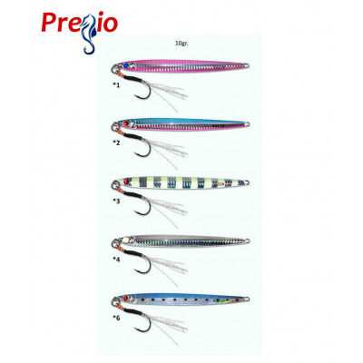 Fishing Pilkers Pregio Razor 10gr, Assist Hook-BKK