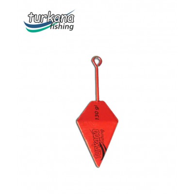 Colored lead pyramid red colored (Available also with travetto)